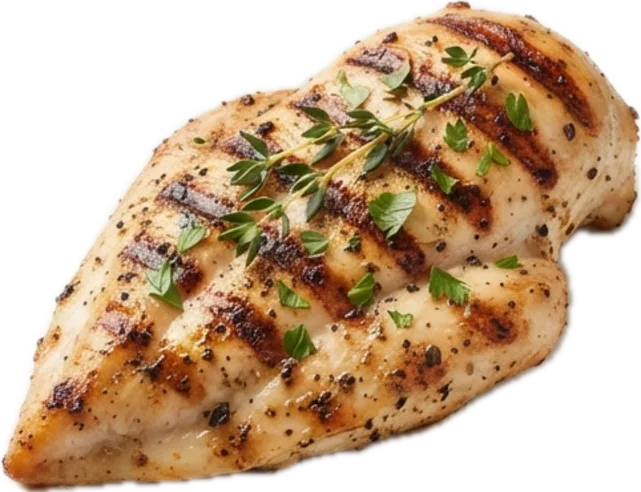 Grilled Chicken Breast, the plate this page reads