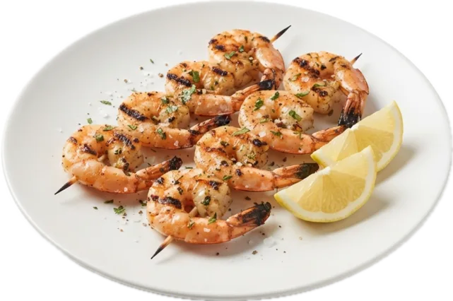 Shrimp, the plate this page reads